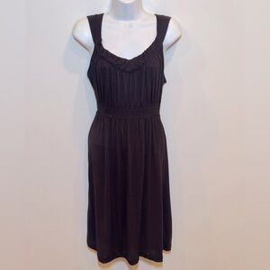 Calvin Klein Jeans Midi Dress/Chocolate Brown/Tank Style/Elastic Waist/Small/EUC